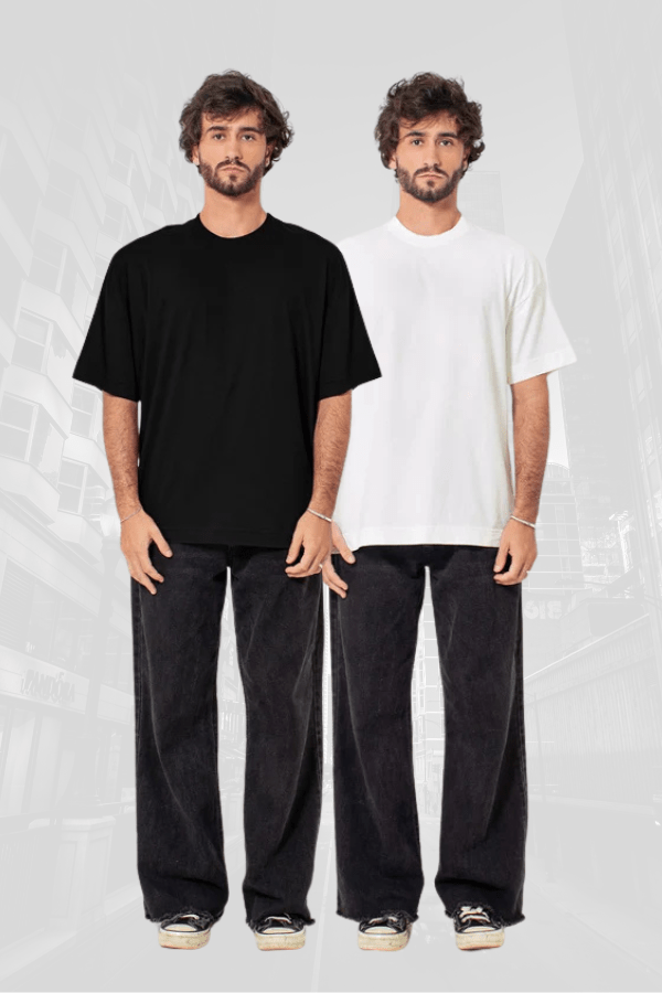 2 Ovesized Comfort - Black & White (Lisas) - Urban Scars