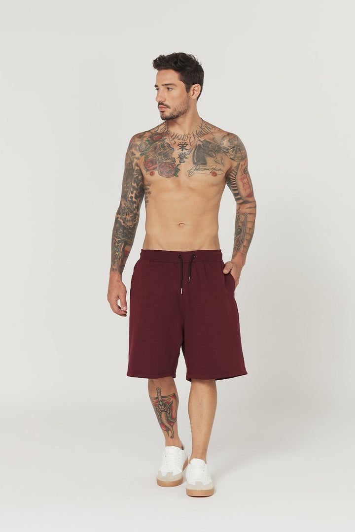Bermuda Moletom Urban - Bordo - Urban Scars