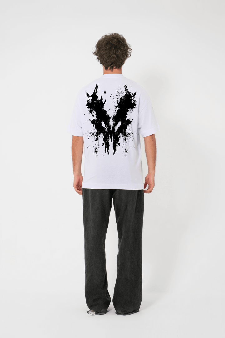 Camiseta Oversized Básica - Dark Soul - Branca - Urban Scars