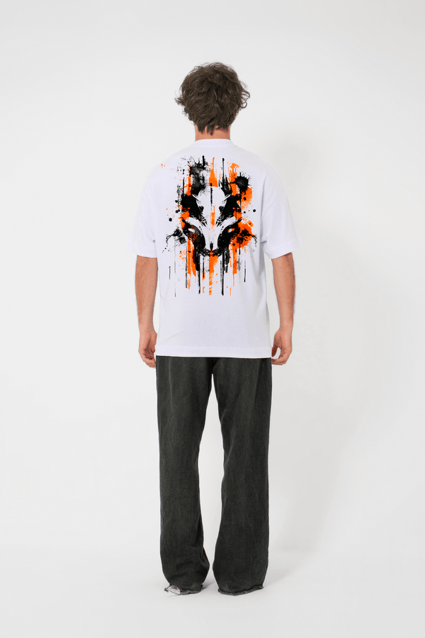 Camiseta Oversized Básica - Primal Pulse - Branca - Urban Scars
