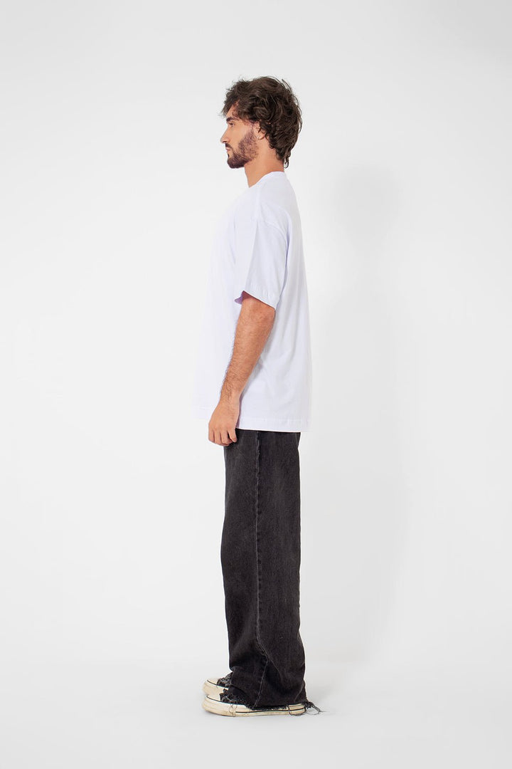 Camiseta Oversized Básica Urban Minimal - Branca - Urban Scars
