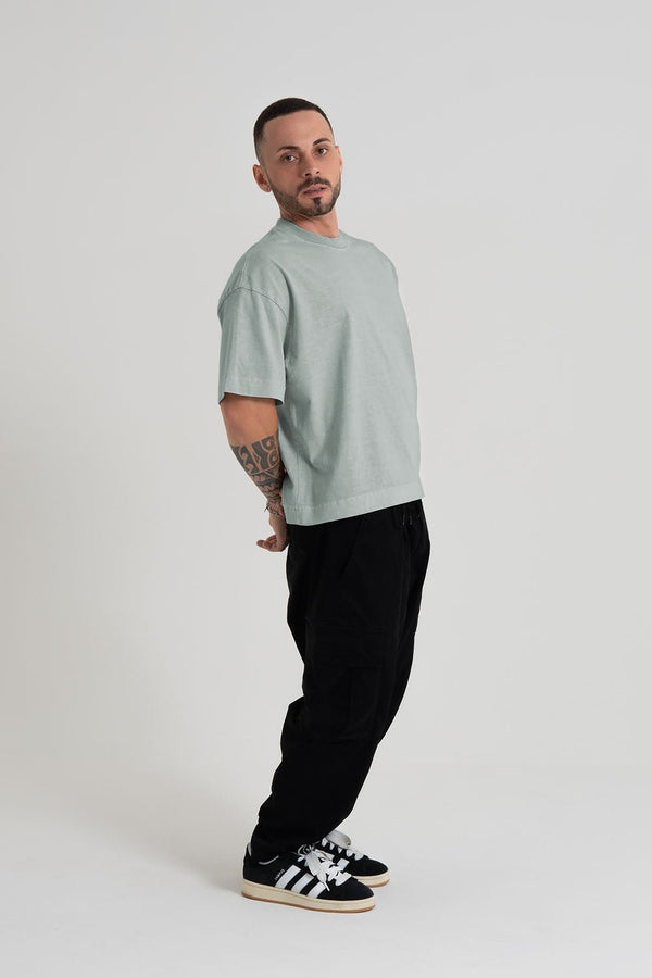 Camiseta Oversized Boxy Lisa - Menta - Urban Scars