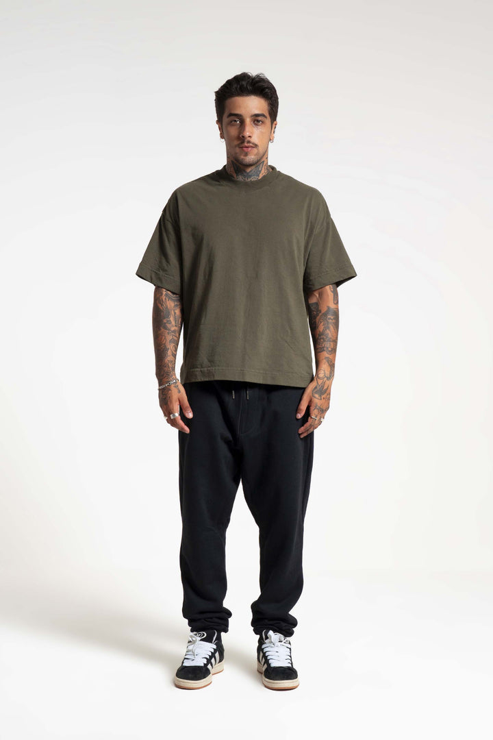 Camiseta Oversized Boxy Lisa - Verde Quartzo - Urban Scars