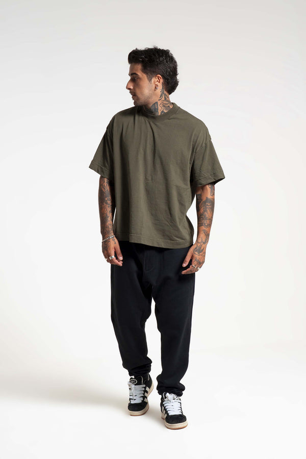 Camiseta Oversized Boxy Lisa - Verde Quartzo - Urban Scars