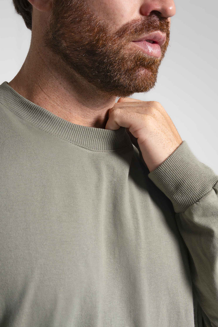 Camiseta Oversized Manga Longa - Verde Pistache - Urban Scars
