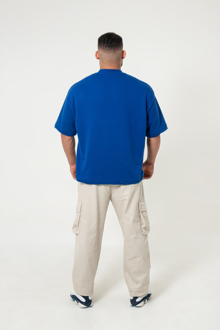 Camiseta Oversized Premium Lisa - Azul Royal - Urban Scars