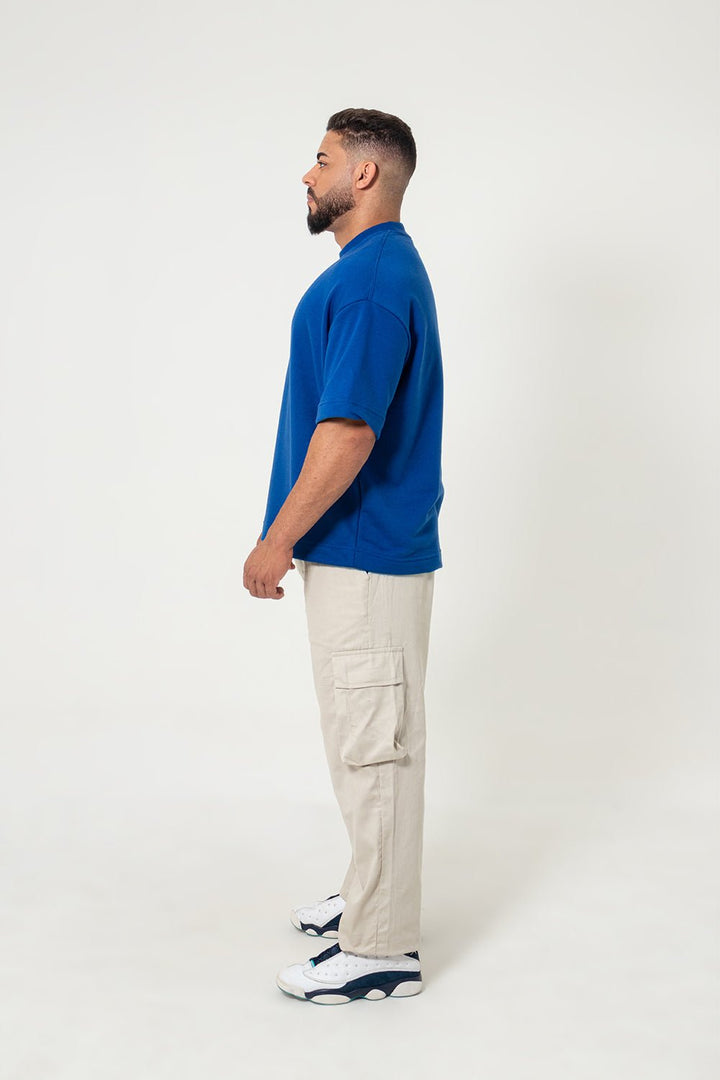 Camiseta Oversized Premium Lisa - Azul Royal - Urban Scars