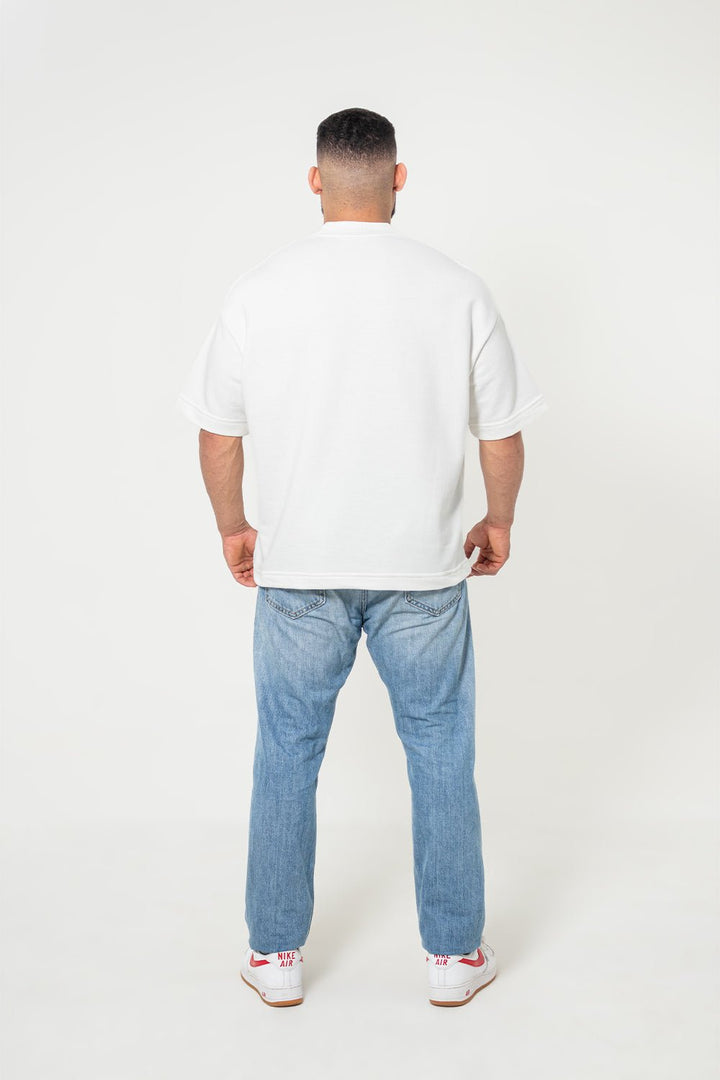 Camiseta Oversized Premium Lisa - Off White - Urban Scars