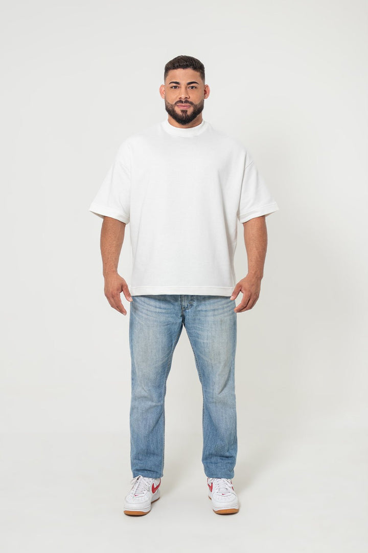 Camiseta Oversized Premium Lisa - Off White - Urban Scars