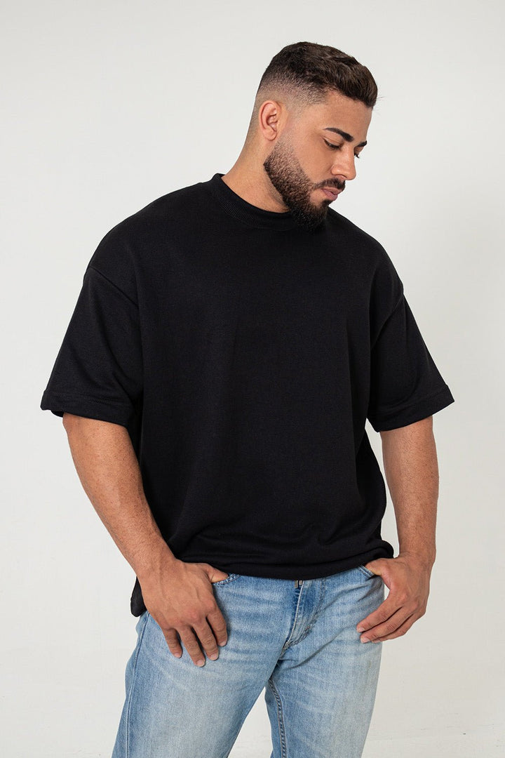 Camiseta Oversized Premium Lisa - Preta - Urban Scars
