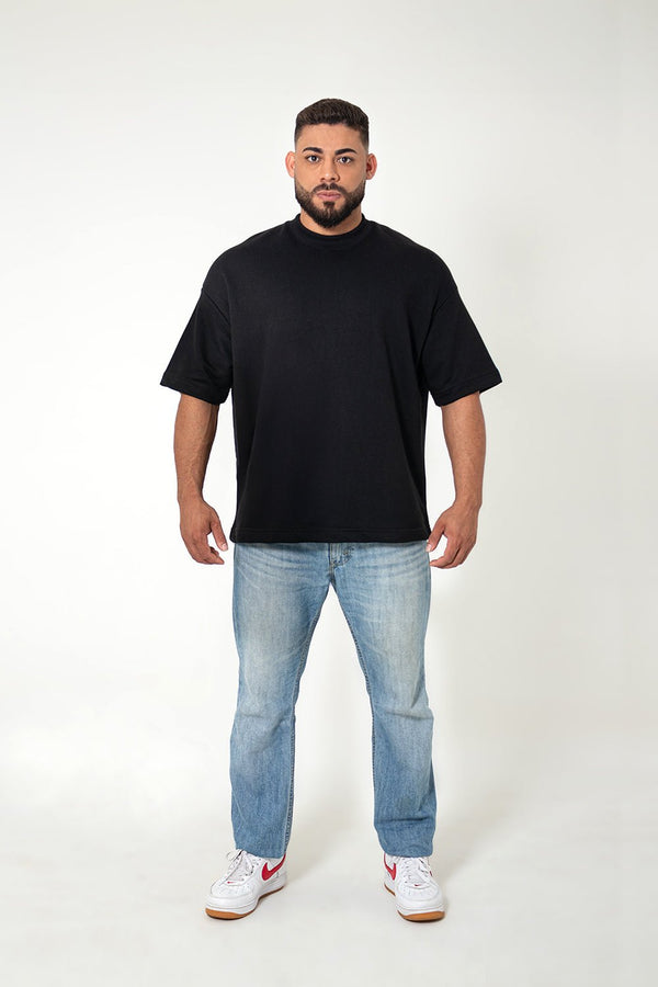 Camiseta Oversized Premium Lisa - Preta - Urban Scars