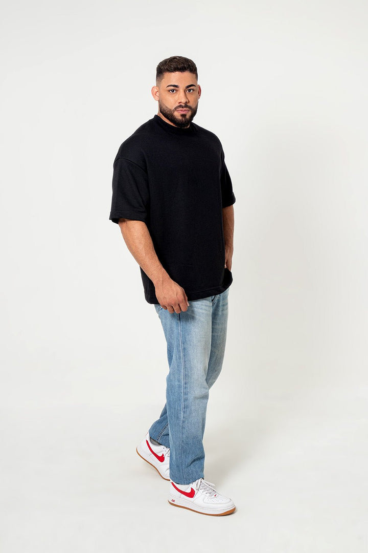 Camiseta Oversized Premium Lisa - Preta - Urban Scars