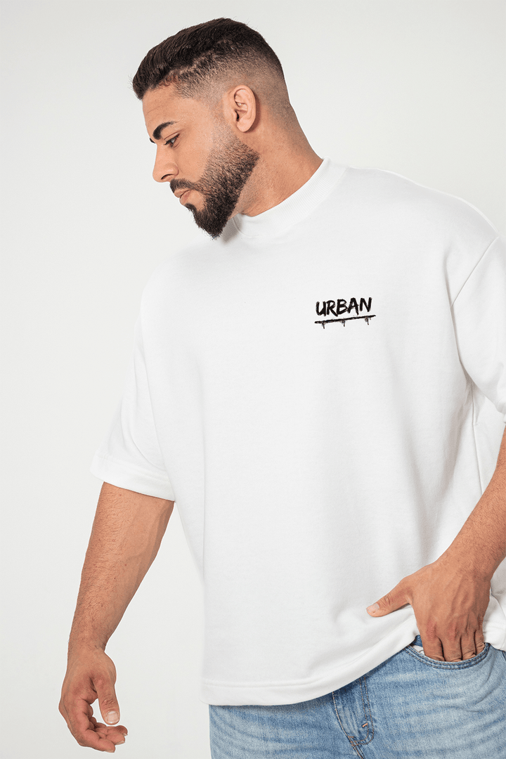 Camiseta Oversized Premium - The Bat - Off White - Urban Scars