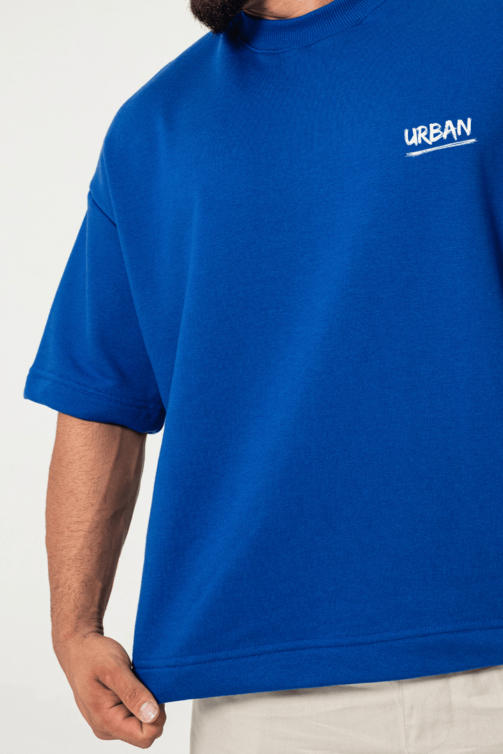 Camiseta Oversized Premium Urban Minimal - Azul Royal - Urban Scars