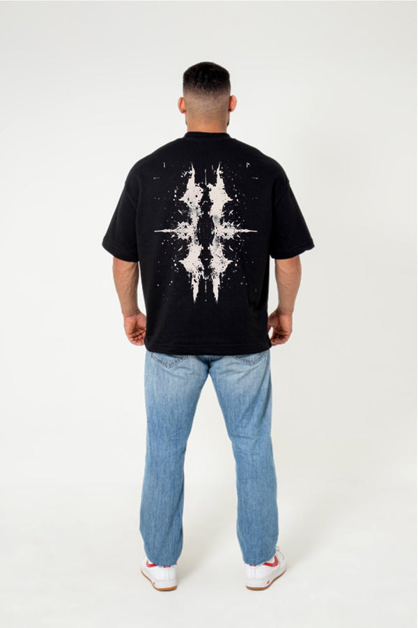 Camiseta Oversized Premium - Void Reflection - Preta - Urban Scars