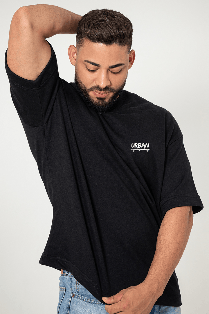 Camiseta Oversized Premium - Void Reflection - Preta - Urban Scars