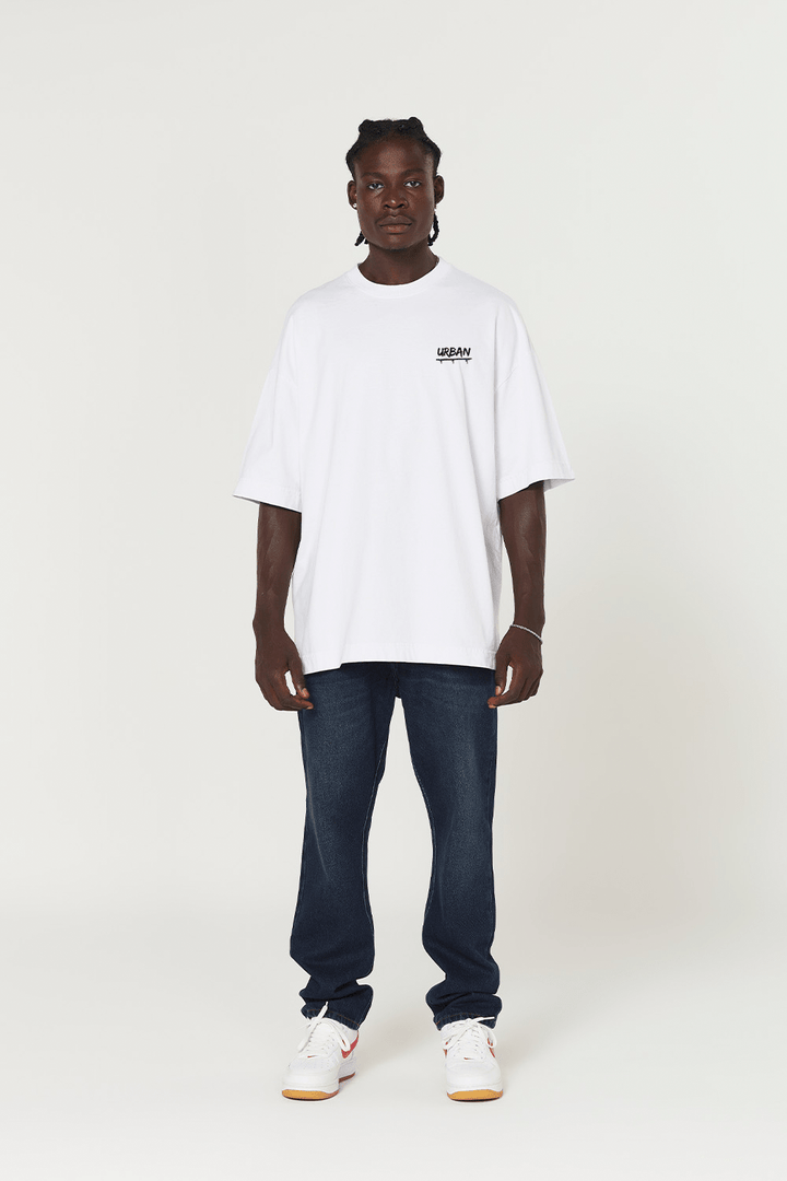 Camiseta Oversized Prime - Crimson Beast - Branca - Urban Scars