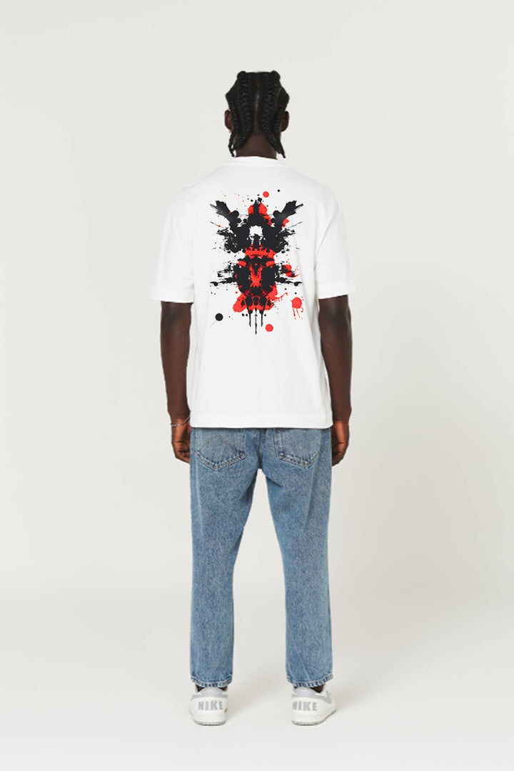 Camiseta Oversized Prime - Crimson Beast - Branca - Urban Scars