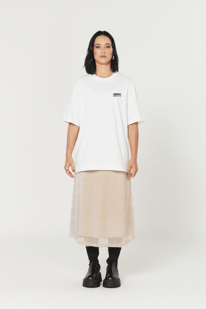 Camiseta Oversized Prime - Crimson Beast - Off White - Urban Scars