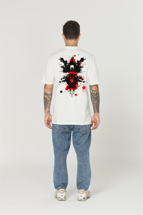 Camiseta Oversized Prime - Crimson Beast - Off White - Urban Scars