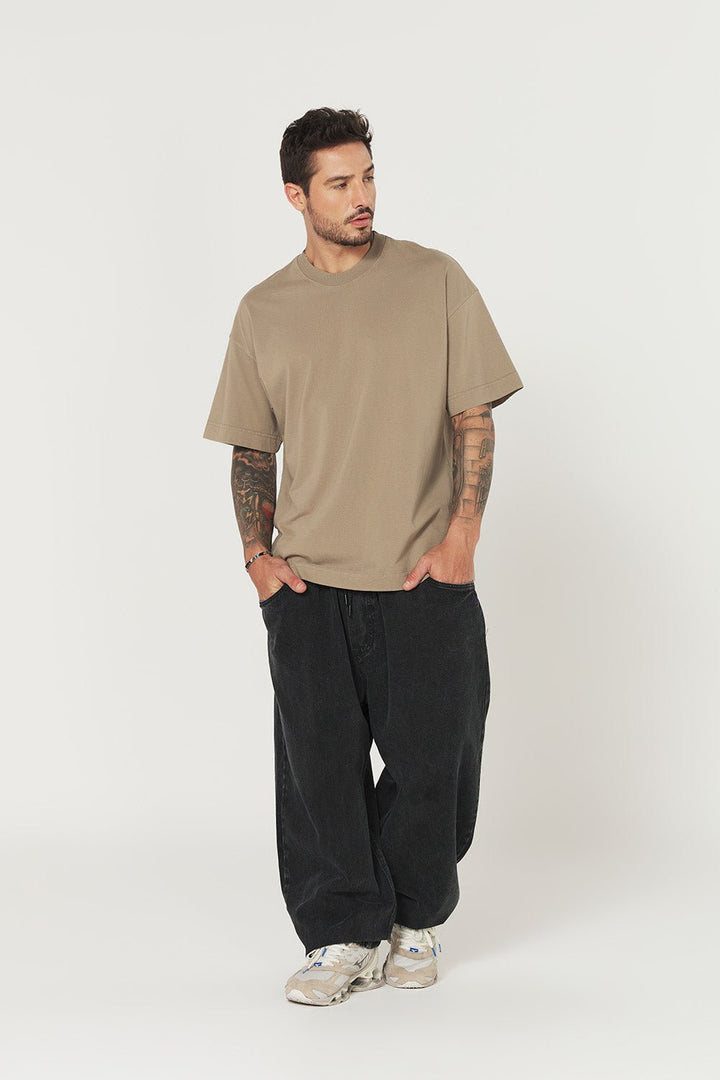 Camiseta Oversized Prime Lisa - Bege - Urban Scars