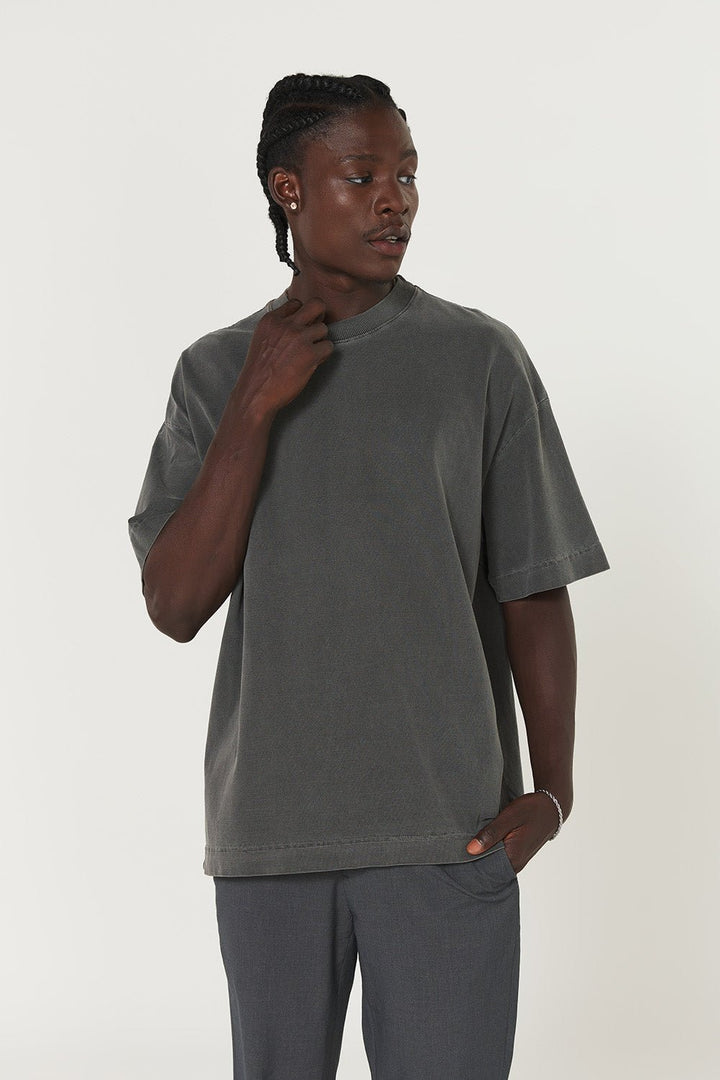 Camiseta Oversized Prime Lisa - Chumbo - Urban Scars