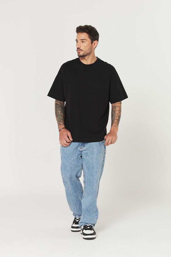 Camiseta Oversized Prime Lisa - Preta - Urban Scars