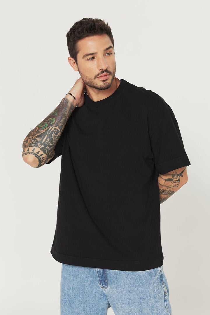 Camiseta Oversized Prime Lisa - Preta - Urban Scars