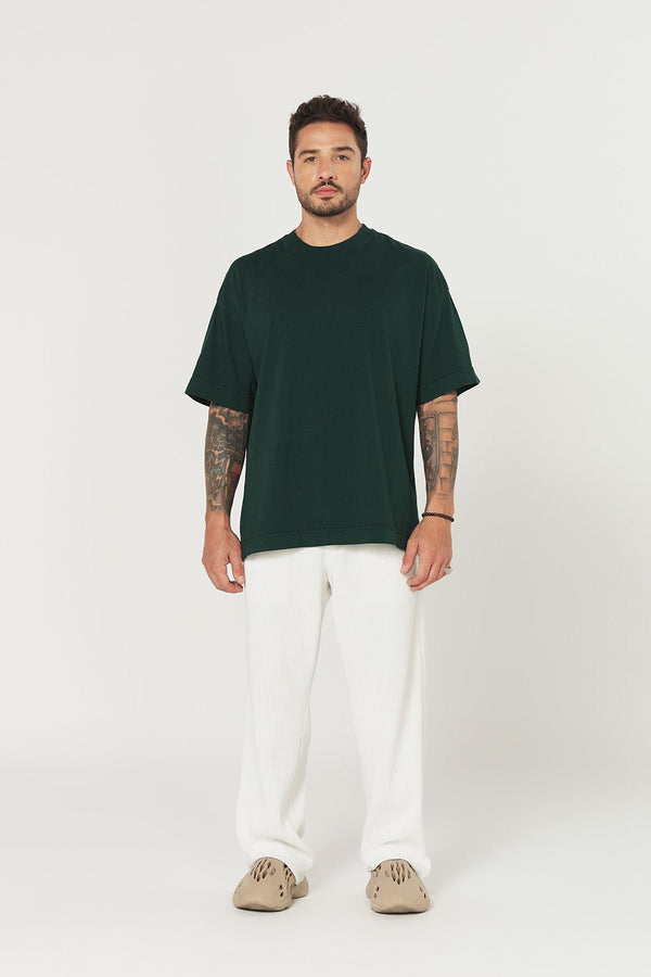 Camiseta Oversized Prime Lisa - Verde Floresta - Urban Scars