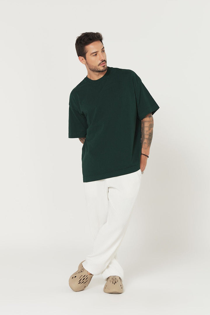 Camiseta Oversized Prime Lisa - Verde Floresta - Urban Scars