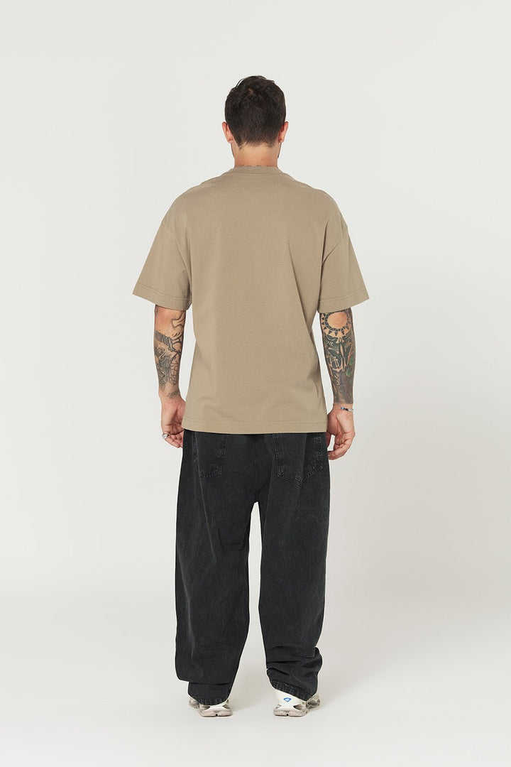 Camiseta Oversized Prime Urban Minimal - Bege - Urban Scars