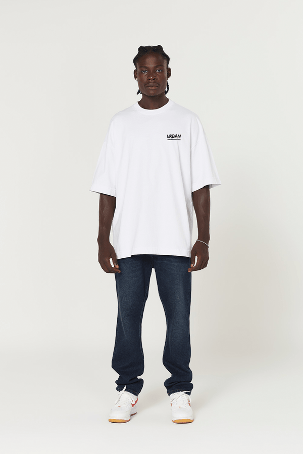 Camiseta Oversized Prime Urban Minimal - Branca - Urban Scars