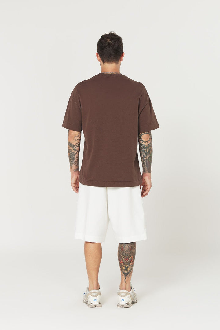 Camiseta Oversized Prime Urban Minimal - Café - Urban Scars