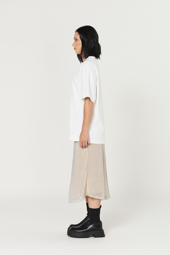 Camiseta Oversized Prime Urban Minimal - Off White - Urban Scars