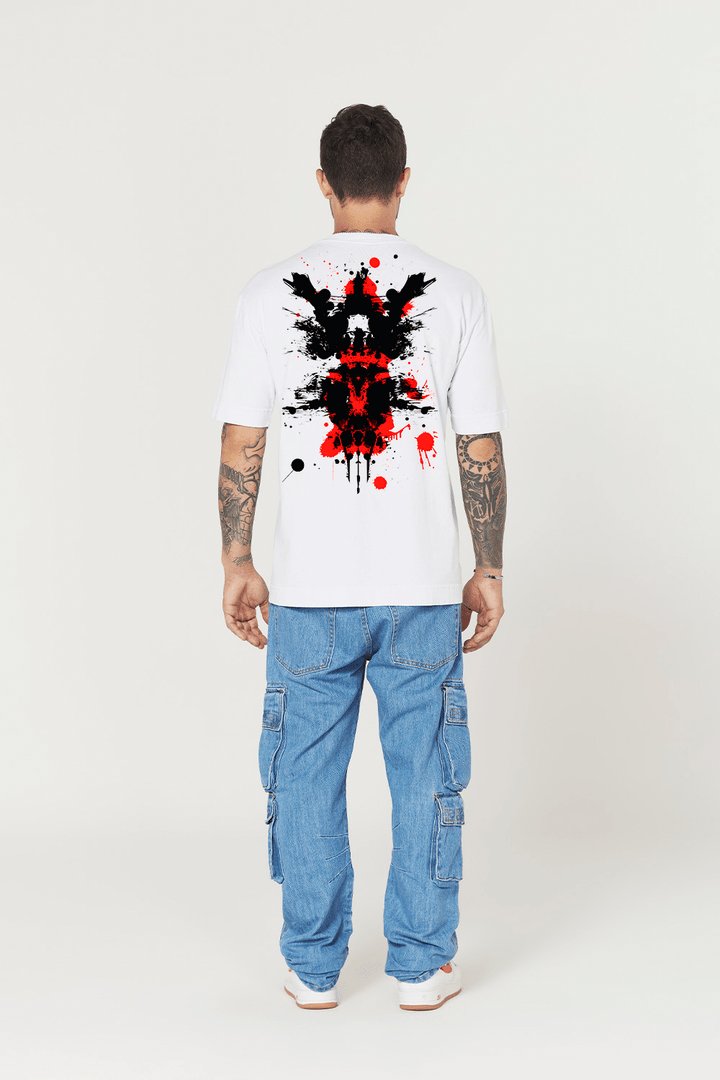 Camiseta Tubular - Crimson Beast - Branca - Urban Scars