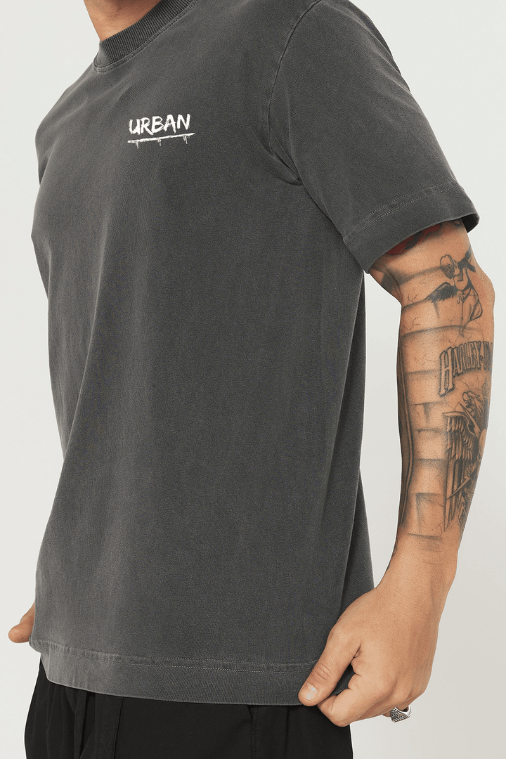 Camiseta Tubular - Void Reflection - Chumbo - Urban Scars