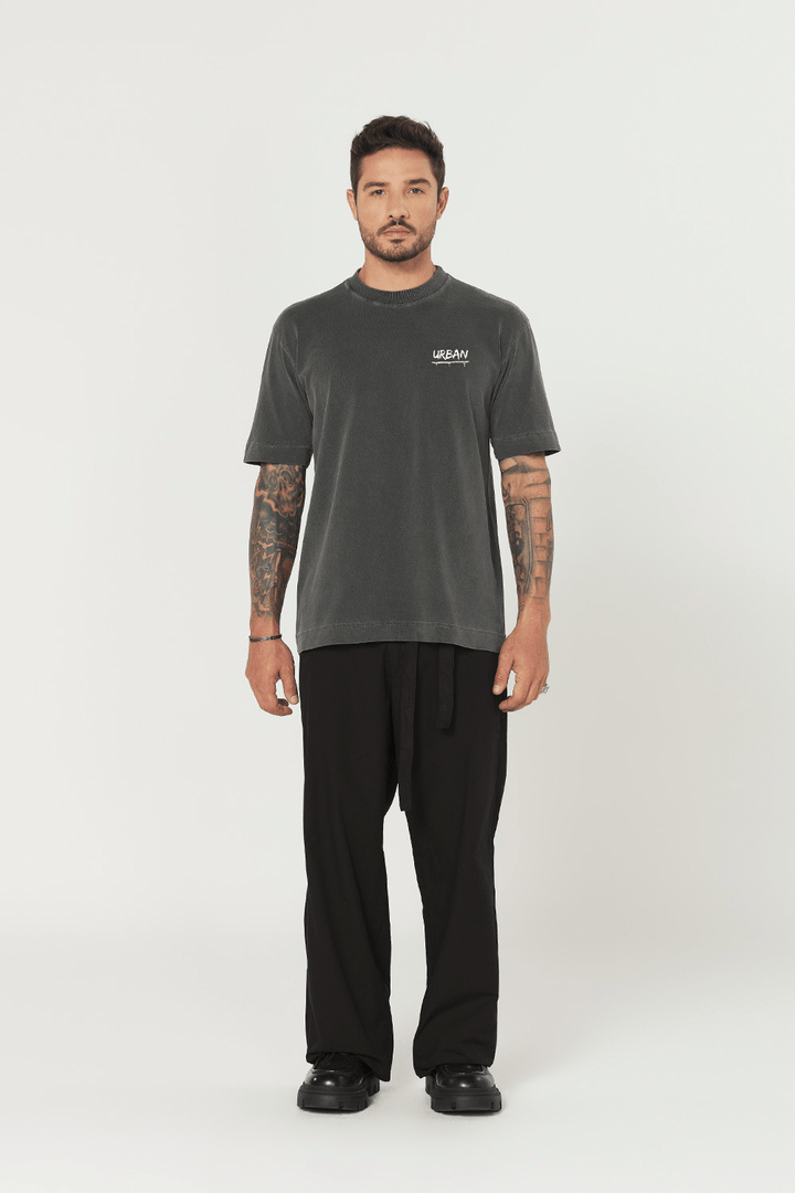 Camiseta Tubular - Void Reflection - Chumbo - Urban Scars