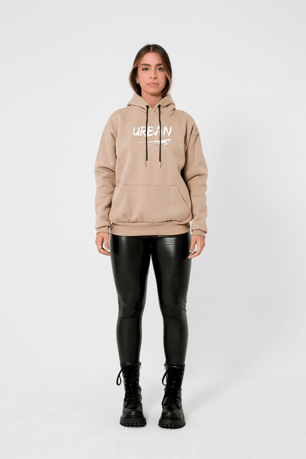 Moletom Canguru Urban Minimal - Bege - Urban Scars