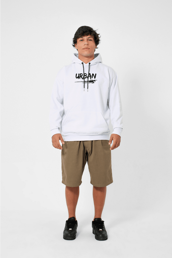 Moletom Canguru Urban Minimal - Branco - Urban Scars