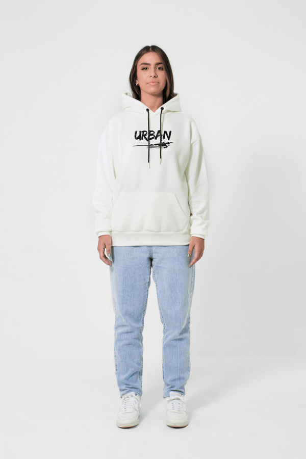 Moletom Canguru Urban Minimal - Off White - Urban Scars